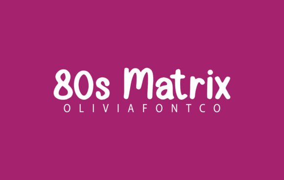 80s Matrix Font for Campaign Design