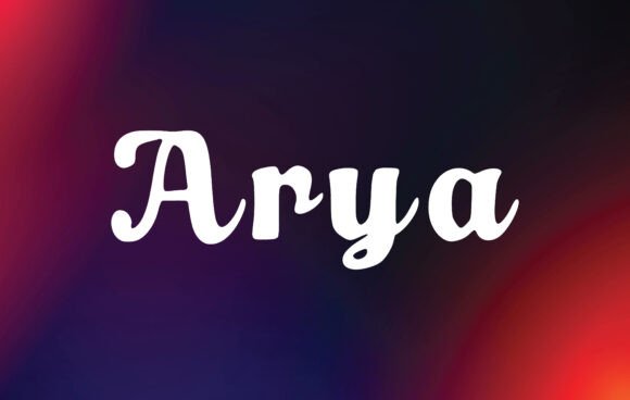 Arya: A Versatile Script Font for Digital Design