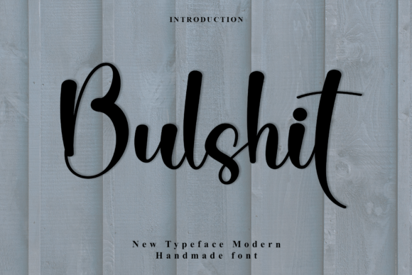 Bulshit: A Font for Warmth and Charm in Branding
