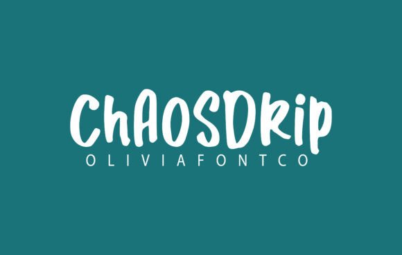 Chaosdrip: A Handwritten Font for Web Design and Branding
