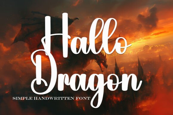 Hallo Dragon: A Script Font with Heart and Readability