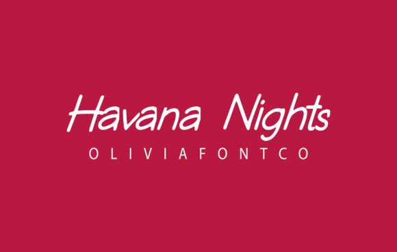 Havana Nights Font: A Romantic Script for Handmade Creators
