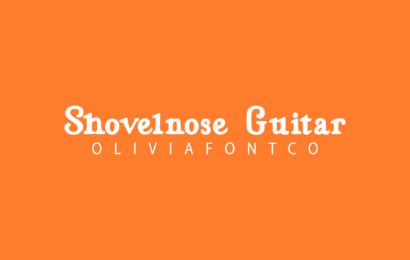 Shovelnose Guitar Font for Handmade Creators