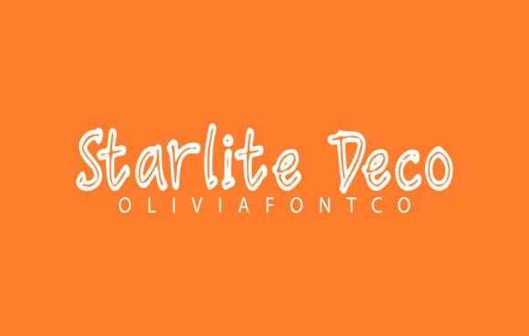 Starlite Deco: A Handwritten Font for Web Design and Branding