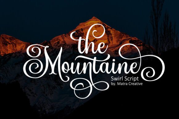 The Mountaine: A Script Font for Campaign Creativity