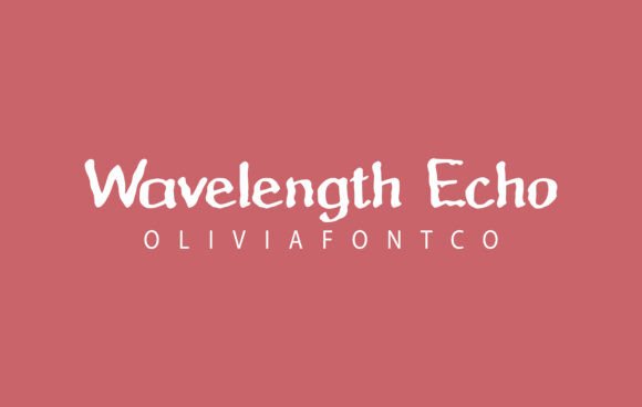 Wavelength Echo: A Romantic Handwritten Font for Creative Branding